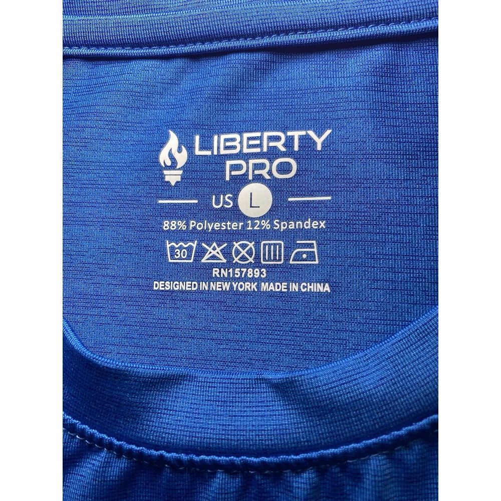 Men's Liberty Pro Pull Over Short Sleeve size Large Athletic Activewear Shirt - Picture 2 of 5